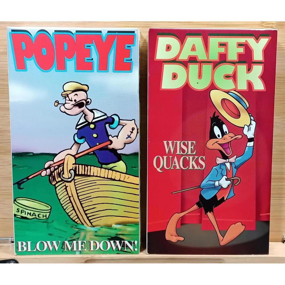 Popeye‎ & Daffy Duck VHS Tapes - Classic Cartoons